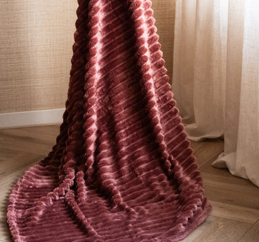 Plaid Rocky Soft Fleece Marsala - Things I Like Things I Love