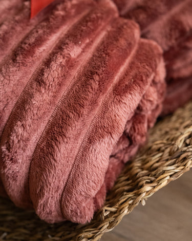 Plaid Rocky Soft Fleece Marsala - Things I Like Things I Love