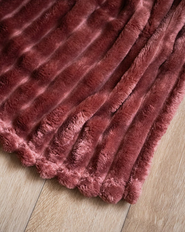 Plaid Rocky Soft Fleece Marsala - Things I Like Things I Love