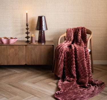 Plaid Rocky Soft Fleece Marsala - Things I Like Things I Love