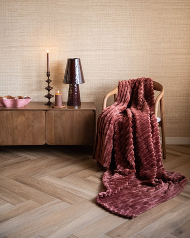 Plaid Rocky Soft Fleece Marsala - Things I Like Things I Love