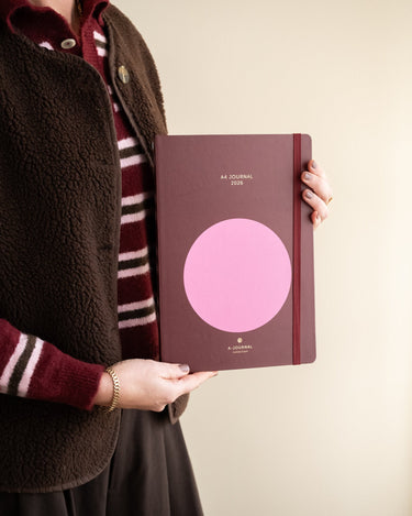 Planner 2026 Sunrise Burgundy/Pink - Things I Like Things I Love