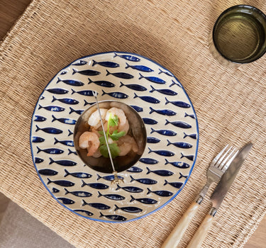 Plate Fish Ceramic Blue - Things I Like Things I Love