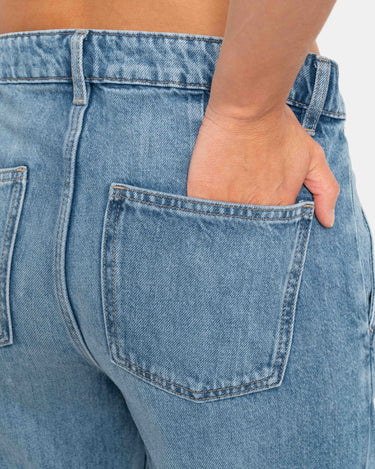 Pleated Slouchy Jeans Blue - Things I Like Things I Love