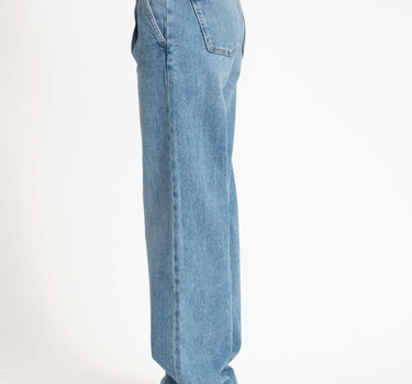 Pleated Slouchy Jeans Blue - Things I Like Things I Love