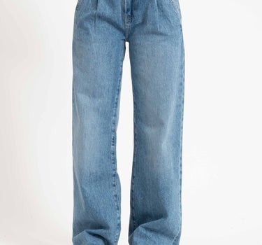 Pleated Slouchy Jeans Blue - Things I Like Things I Love