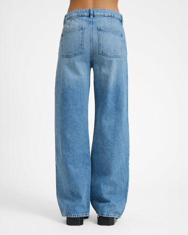 Pleated Slouchy Jeans Blue - Things I Like Things I Love