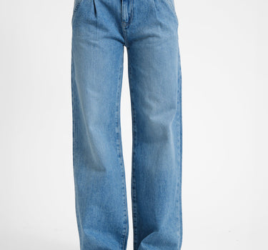 Pleated Slouchy Jeans Blue - Things I Like Things I Love