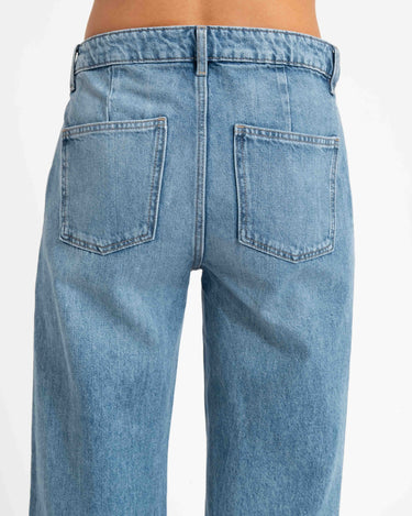 Pleated Slouchy Jeans Blue - Things I Like Things I Love