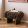 Poef Tibetan Lamb Fluffy Bruin - Things I Like Things I Love