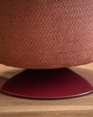 Pouf Islen Bouclé Burgundy - Things I Like Things I Love