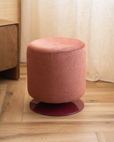 Pouf Islen Bouclé Burgundy - Things I Like Things I Love