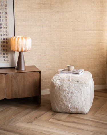 Pouf Misa Fluffy Beige - Things I Like Things I Love