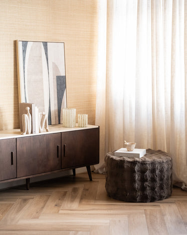 Pouf Olven Fluffy Brown - Things I Like Things I Love