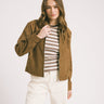 Rhea Brushed Jacket Brown - Things I Like Things I Love