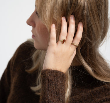 Ring Brass Braided Gold - Things I Like Things I Love