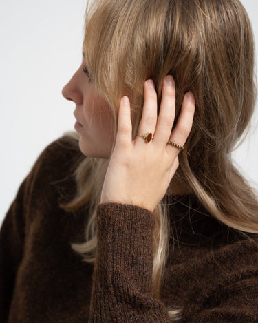 Ring Brass Braided Gold - Things I Like Things I Love