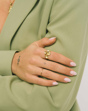 Ring Gold Elegant Wave - Things I Like Things I Love