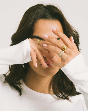 Ring Gold Elegant Wave - Things I Like Things I Love