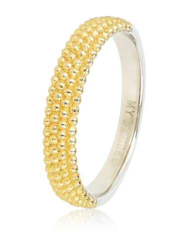 Ring Little Dots Bicolor Gold Silver - Things I Like Things I Love
