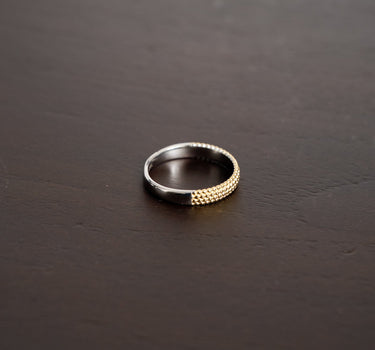 Ring Little Dots Bicolor Gold Silver - Things I Like Things I Love