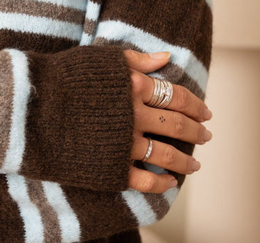 Ring Shiny Swarovski Silver - Things I Like Things I Love