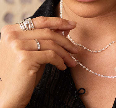 Ring Shiny Swarovski Silver - Things I Like Things I Love