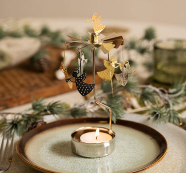 Rotating Tealight Holder Angel - Things I Like Things I Love