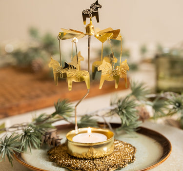 Rotating Tealight Holder Horse - Things I Like Things I Love