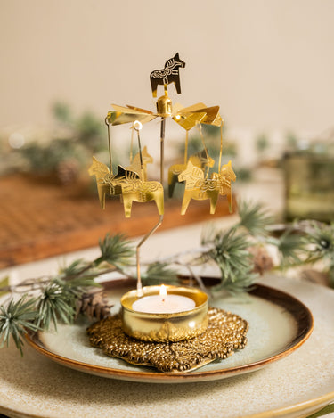 Rotating Tealight Holder Horse - Things I Like Things I Love