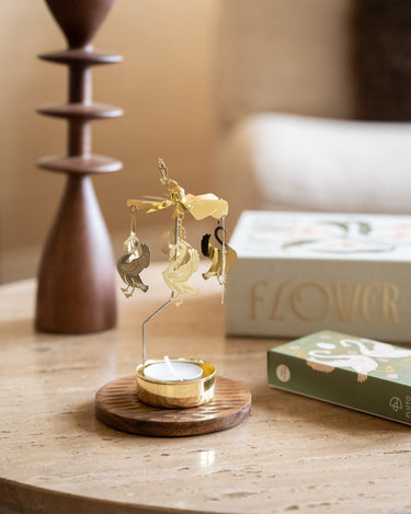 Rotating Tealight Holder Swans - Things I Like Things I Love
