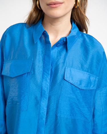 Rouge Alinine Oversized Shirt Directoire Blue - Things I Like Things I Love