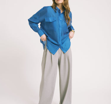 Rouge Alinine Oversized Shirt Directoire Blue - Things I Like Things I Love