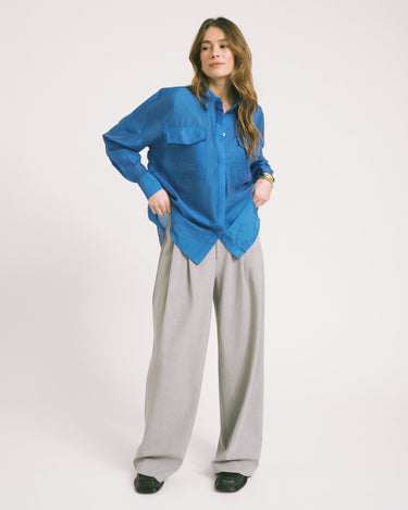 Rouge Alinine Oversized Shirt Directoire Blue - Things I Like Things I Love