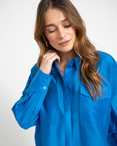Rouge Alinine Oversized Shirt Directoire Blue - Things I Like Things I Love