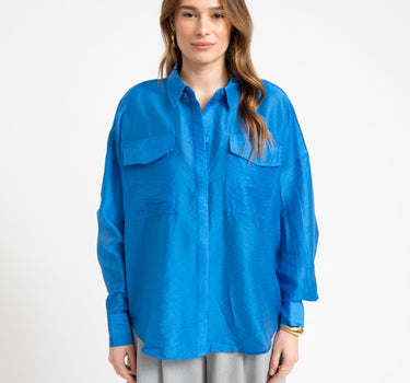 Rouge Alinine Oversized Shirt Directoire Blue - Things I Like Things I Love
