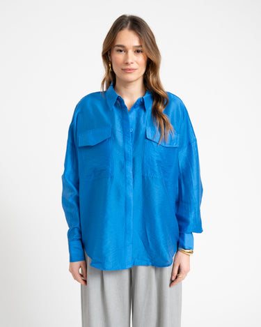 Rouge Alinine Oversized Shirt Directoire Blue - Things I Like Things I Love