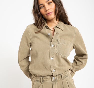 Rouge Edit Jolie Denim Jumpsuit Petrified Oak - Things I Like Things I Love
