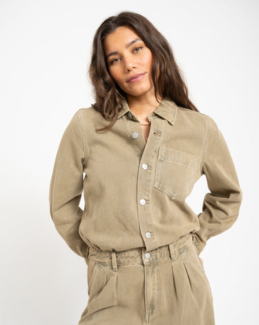 Rouge Edit Jolie Denim Jumpsuit Petrified Oak - Things I Like Things I Love