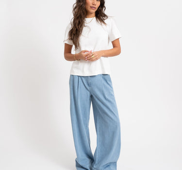 Rouge Francie Mae Trouser Light Blue Denim - Things I Like Things I Love