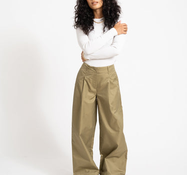 Rouge Francie Trouser Olijf - Things I Like Things I Love