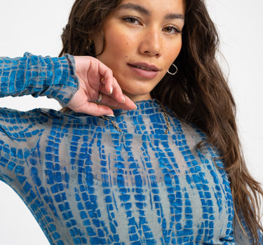 Rouge Meena O - Neck Top Directoire Blue - Things I Like Things I Love