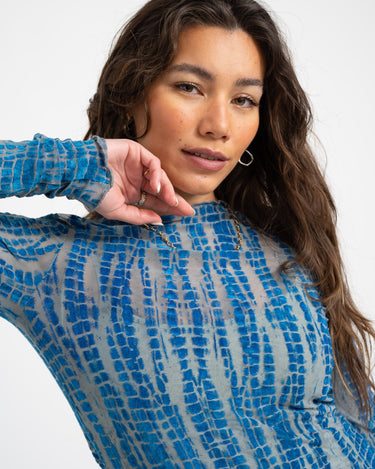 Rouge Meena O - Neck Top Directoire Blue - Things I Like Things I Love