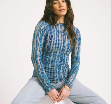 Rouge Meena O - Neck Top Directoire Blue - Things I Like Things I Love