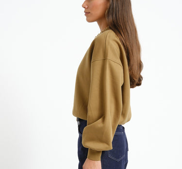 Rouge Ona O-Neck Sweat Gothic Olive - Things I Like Things I Love