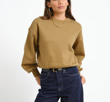 Rouge Ona O-Neck Sweat Gothic Olive - Things I Like Things I Love