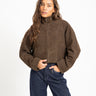 Rouge Susie Suede Jacket Seal Brown - Things I Like Things I Love