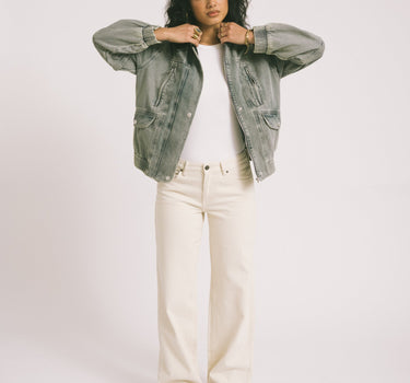 Rouge vivian Denim Jacket Light Blue - Things I Like Things I Love