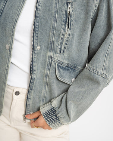 Rouge vivian Denim Jacket Light Blue - Things I Like Things I Love