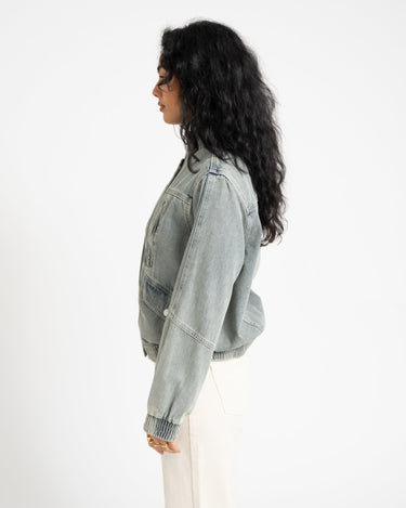 Rouge vivian Denim Jacket Light Blue - Things I Like Things I Love